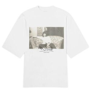 ANINE BING Mick Jagger Tee in White NWT.